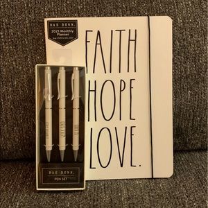 Rae Dunn Planner and Pen Set